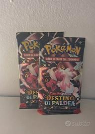bustine singole destino paldea 