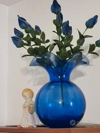 Vaso "Primula" in vetro soffiato IVV