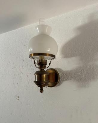 Set 4 applique lampada a olio francese vintage