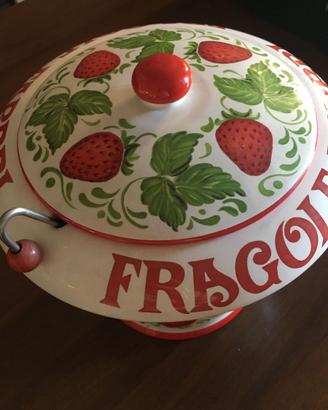 Vaso Fragole Fabbri in ceramica
