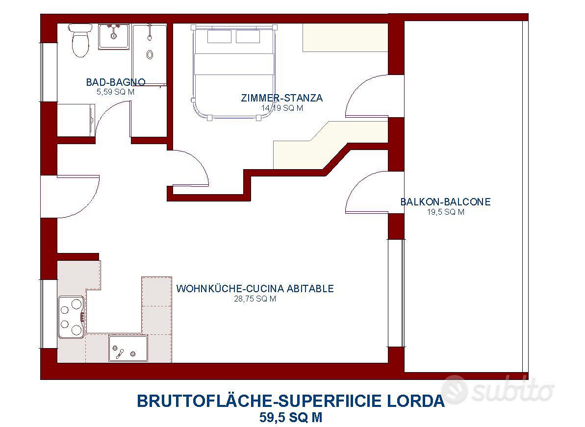 Appartamento – Bolzano - Bozen, Don Bosco - Vista 2