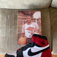 Nike Jordan 1 high black toe 45,5