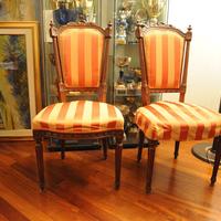 Sedie in noce epoca Napoleone III