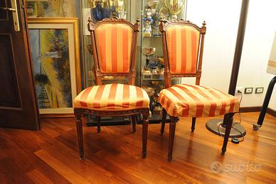 Sedie in noce epoca Napoleone III