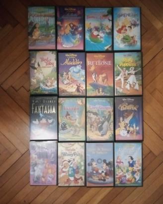 Lotto 16 videocassette vhs disney