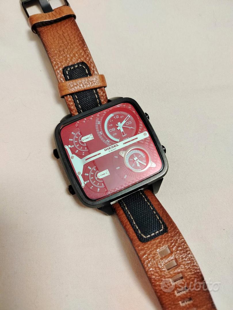 Orologio diesel quadrato outlet