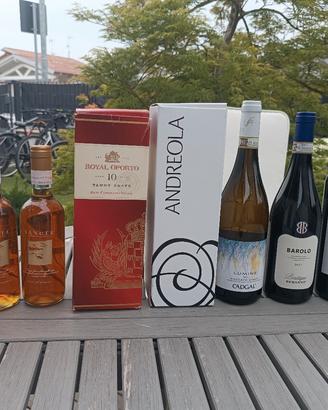 bottiglie vini e liquori 