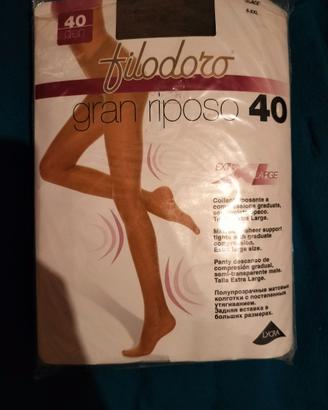 2 Collant 40 Filodoro gran riposo marroni