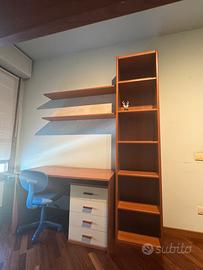 Scrivania+Libreria+Mensole come nuove