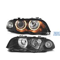 FARI BMW E46 BERLINA 98-01 ANGEL EYES HALOGENO FON