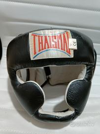 casco THAISMAI in pelle adatto per muay Thai, boxe