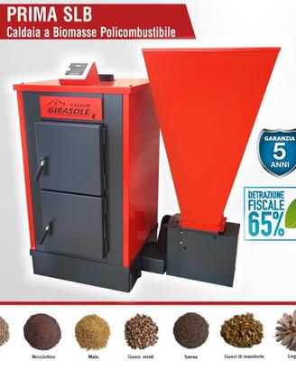 Caldaia Biomasse, Pellet, Sansa, Nocciolino, Legna
