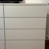 Cassettiera 4 cassetti Ikea Malm 80x100 come nuova