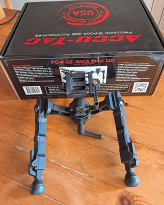 Bipiede per carabina ACCU-TAC FC-4 G2: Arca Spec Q