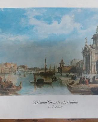 Stampa vintage Venezia - Canal Grande e la Salute