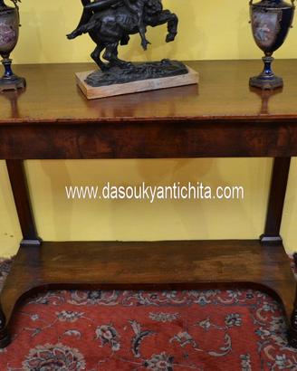 Antica console in noce stile Carlo X