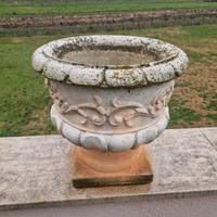 Vasi Decorati Da Giardino In Cemento