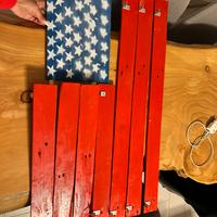 Decorazione da Muro in Legno - Bandiera USA
