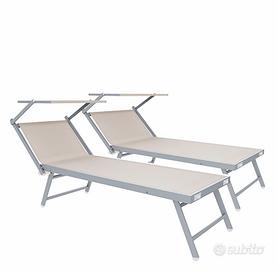 Coppia lettini da spiaggia