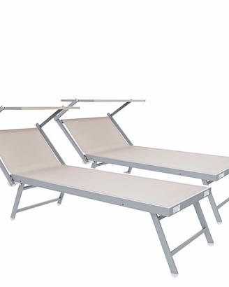 Coppia lettini da spiaggia