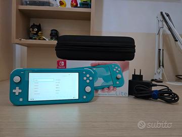 Nintendo switch lite - turchese - full set