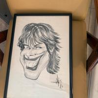 Quadro di ritratto fatto a caricature