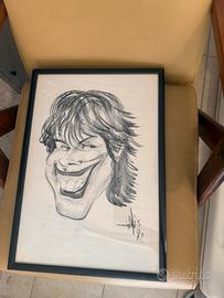 Quadro di ritratto fatto a caricature