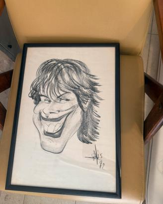 Quadro di ritratto fatto a caricature