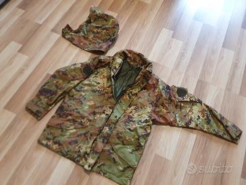 Giacca Parka vegetato mimetica goretex militare 