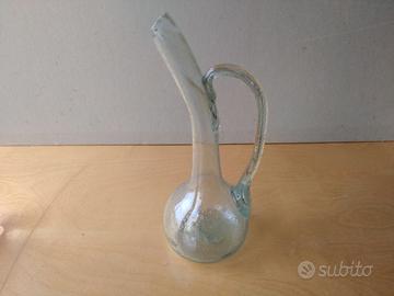 Vaso artigianale in vetro pulegoso - Modello 5