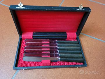 set di 6 coltelli da cucina vintage