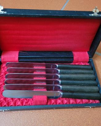 set di 6 coltelli da cucina vintage