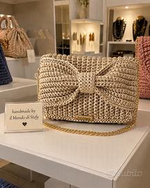 Borsa handmade fiocco