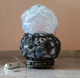 Antica Lampada in Ferro Battuto Vintage