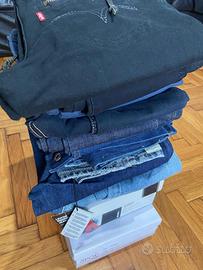 lotto pantaloni e scarpe