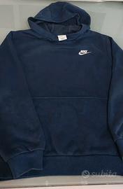 Felpa nike blu con cappuccio 12 Anni