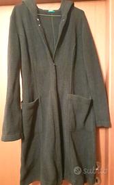 Cardigan Benetton lungo con zip centrale