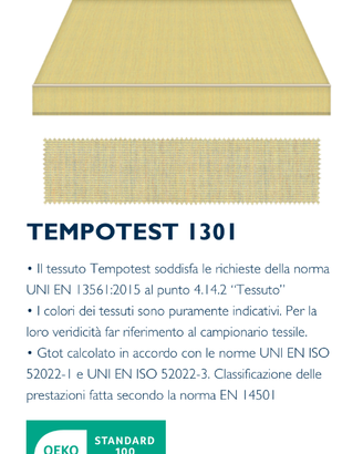 Ricambio tenda da sole