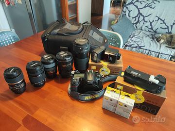 Nikon d300 +attrezzatura fotografica