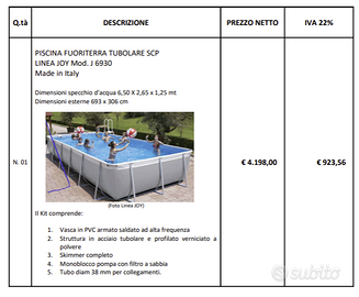 Piscina Fuori Terra