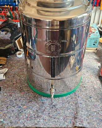 3 Fermentatori piatti inox 50 litri
