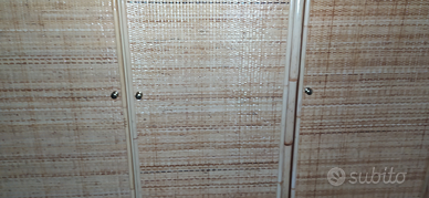 Armadio in midollino 3 ante