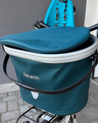Cestino anteriore da bici Ortlieb Up Town petrolio