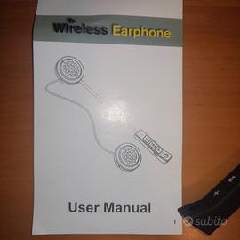Earphone wireless per casco 