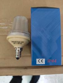 Lampada strobo 220V attacco E14 a led