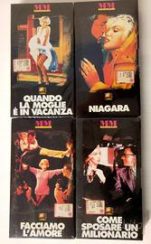 4 VHS Collana MM Marilyn Monroe l'Unità sigillate