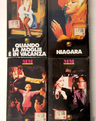 4 VHS Collana MM Marilyn Monroe l'Unità sigillate