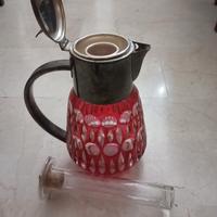 caraffa stile liberty  con inserto per ghiaccio 