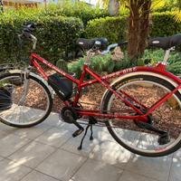 Tandem compatto a pedalata assistita, batt. Nuova