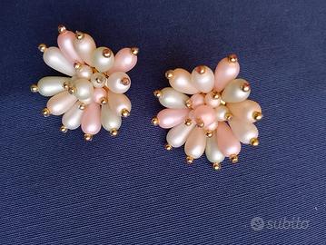 Orecchini vintage stile romantico floreale